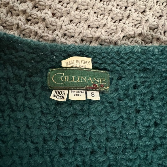 CULLINANE 100% Wool Vintage Cardigan Made in Italy - Picture 5 of 9